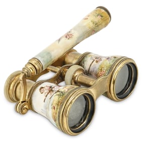 Antique French Enameled Opera Glasses