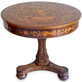 19th C. Dutch Inlaid Marquetry Table