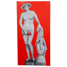 S.P. Rosenstein Hyperrealist Oil on Canvas Painting