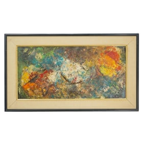 Attrib. Milton Resnick (1917-2004) Oil on Panel Abstract Painting