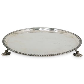 Geo Smith & WM Fearin Sterling Silver Footed Salver