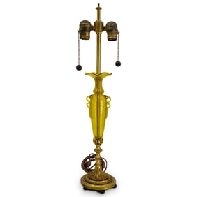 Steuben Venetian Style Glass Table Lamp