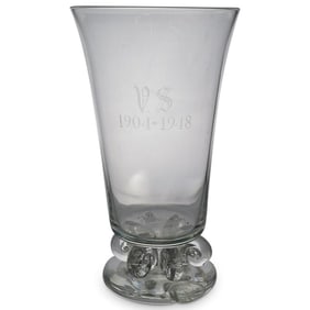 Steuben Clear Glass Vase