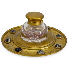 19th C. Aesthetic Movement Inkwell