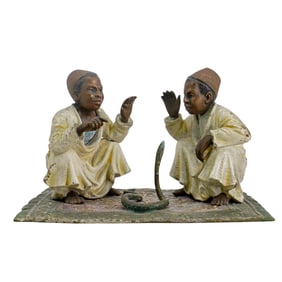 Franz Bergman Attrib. Bronze Orientalist Group