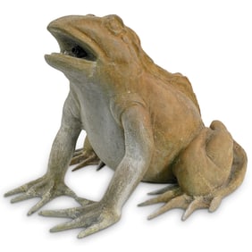 Bronze Fountain Frog Statue
