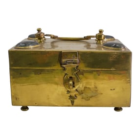 Antique Brass Safe Box