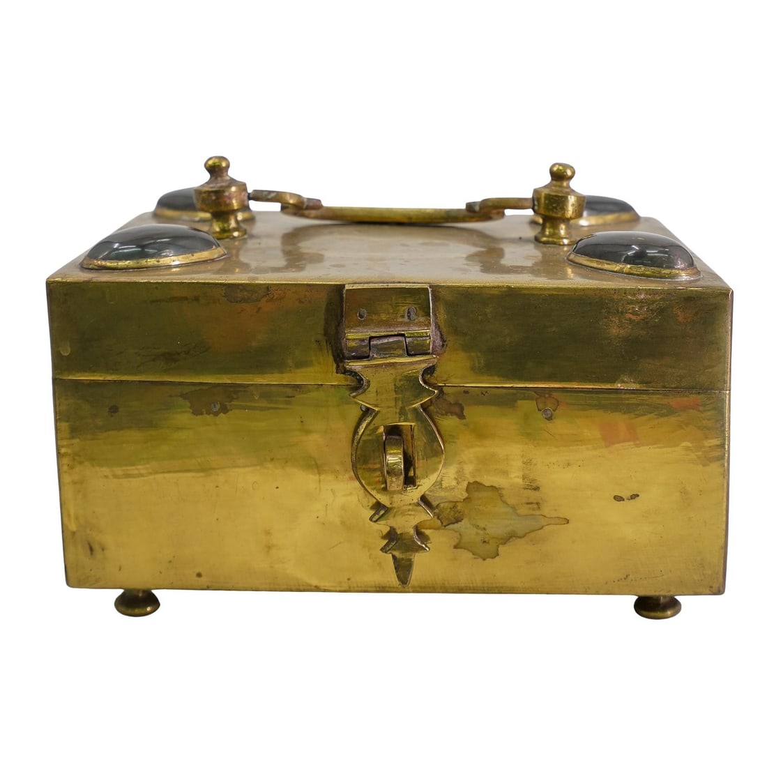 Antique Brass Safe Box (1 of 9)