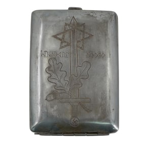 German Soldiers Anti Semitic Cigarette Case