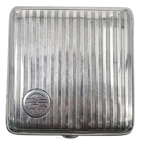 English Sterling Silver 3 Tray Cigarette Case