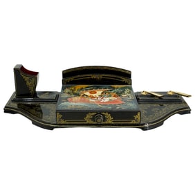 Russian Lacquered Desk Set