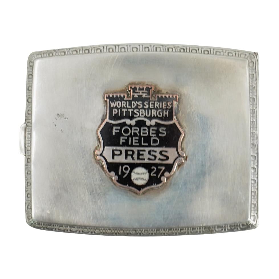 Sterling Silver World's Series Pittsburgh Cigarette Case (1 of 6)