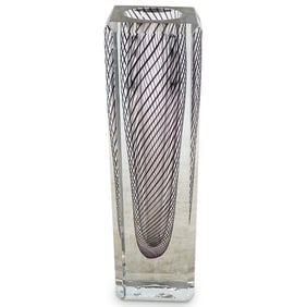 Kosta Boda Glass Prism Vase