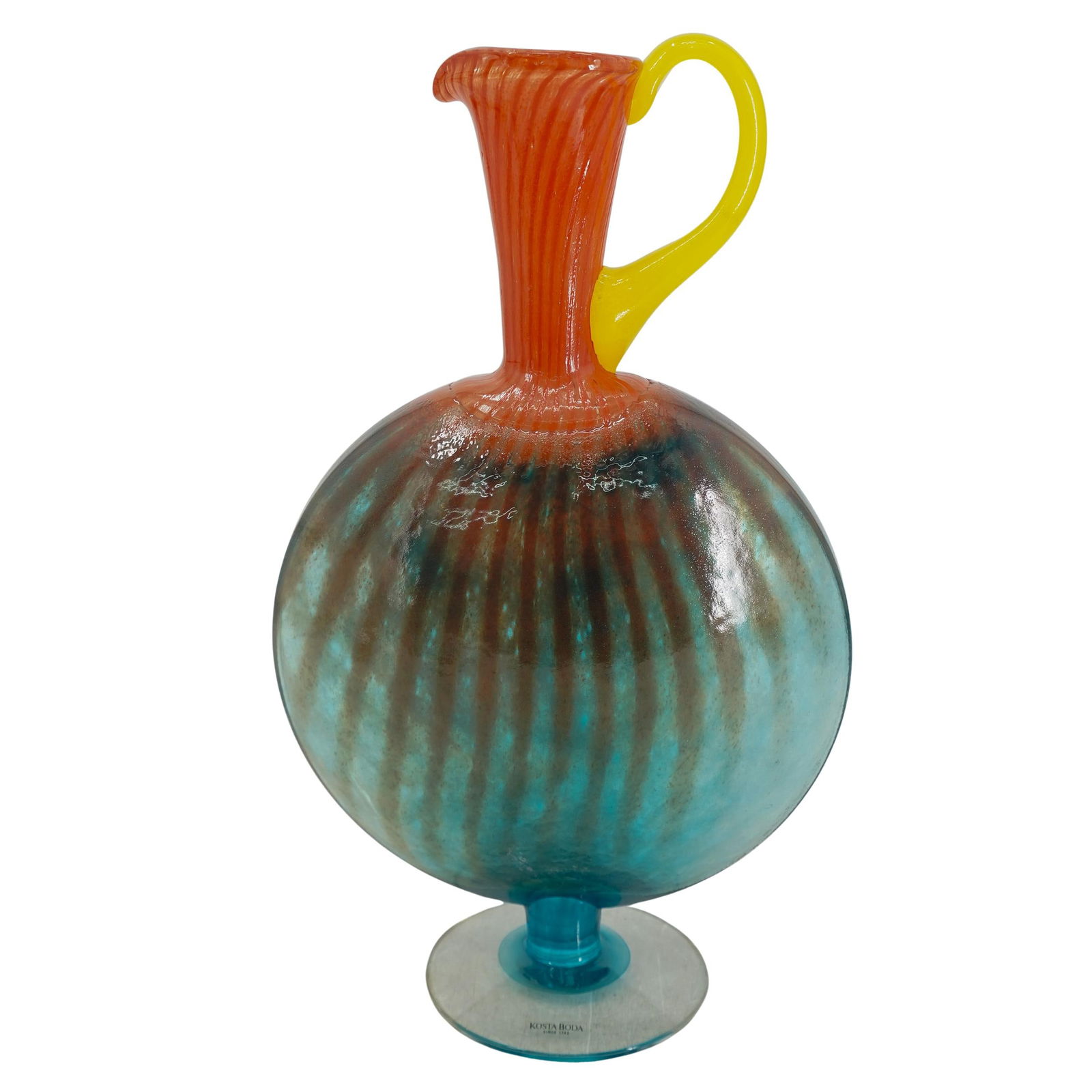 Kosta Boda Kjell Engman Glass Flask Form "Bon Bon" Pitcher (1 of 5)