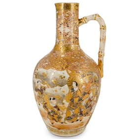 Vintage Chinese Satsuma Porcelain Ewer