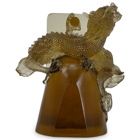 Chinese Tittot Crystal Dragon Paperweight