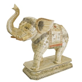 Indian Carved Bone Elephant