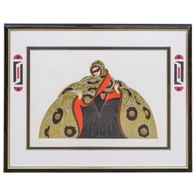 Erte (Romain de Tirtoff, Russia 1892-1990) "Masquerade" Serigraph