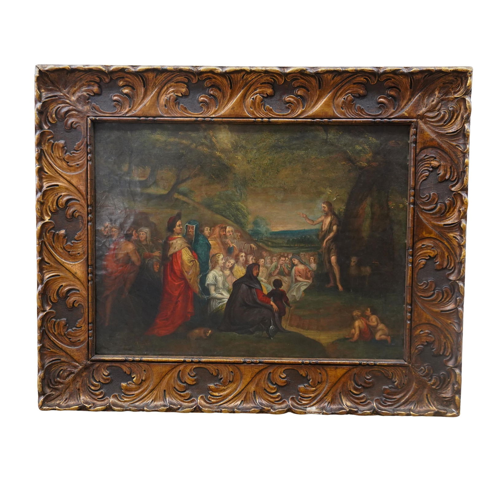 19th Cent. Oil On Copper Religious Painting (1 of 5)