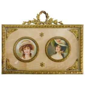 Antique French Bronze Picture Frame