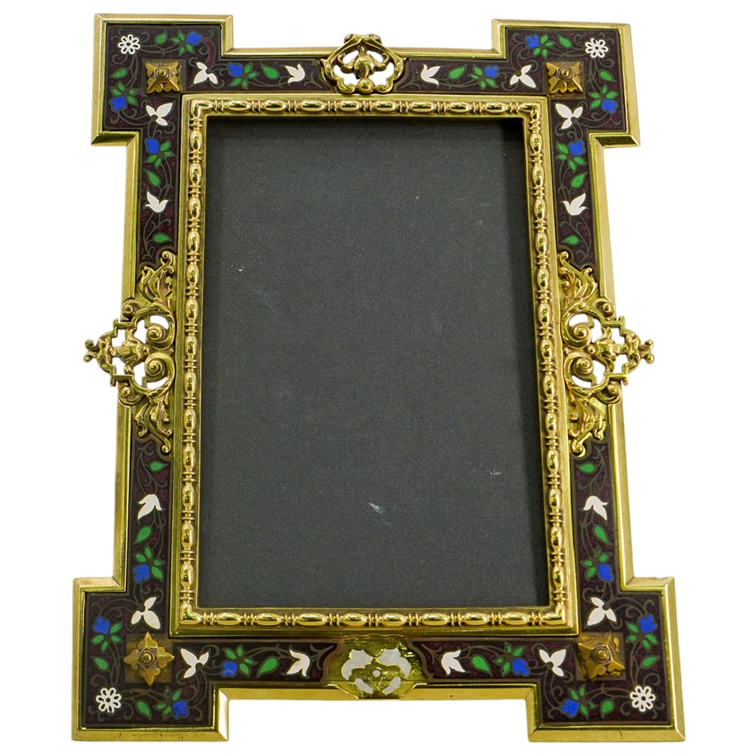 Brass Gothic Revival Picture Frame (1 of 6)