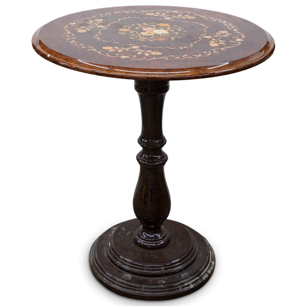 Italian Lacquered Marquetry Table (1 of 5)