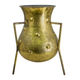 Vintage Brass Footed Planter