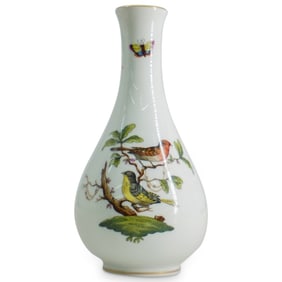 Herend Rothschild Porcelain Bottleneck Vase
