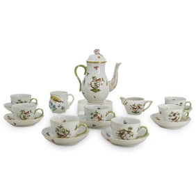 (16 Pc) Herend "Rothschild" Porcelain Tea Service