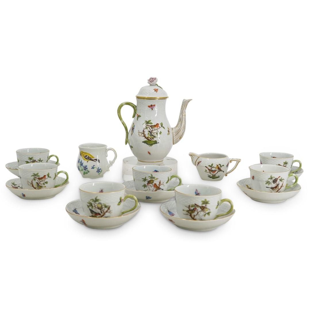 (16 Pc) Herend "Rothschild" Porcelain Tea Service (1 of 4)