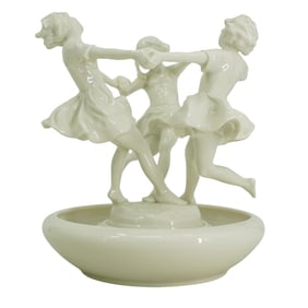Lorenz Hutschenreuther "May Dance" Porcelain Flower Frog