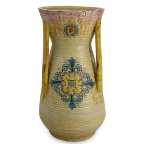 Weller Pottery Yellow Ceramic Vase