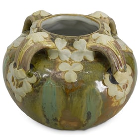 Pierrefonds Crystalline Glazed Ceramic Vase