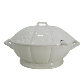(3 pc) Italian CWC Porcelain Soup Tureen with Ladle