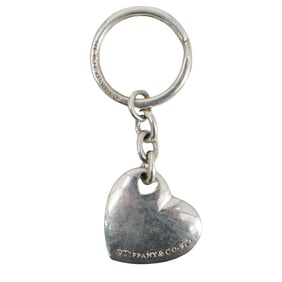 Tiffany & Co. Sterling Silver Heart Dangle Key Chain