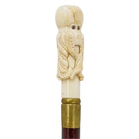 Vintage Carved Bone Nautical Cane