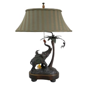 Frederick Cooper Elephant & Monkey Lamp