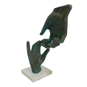 After Rodin "Touching Hands" Sculpture