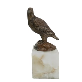 Bronze Eagle Sculpture