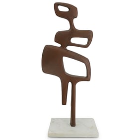 Mid-Century Cast Iron Figural Sculpture