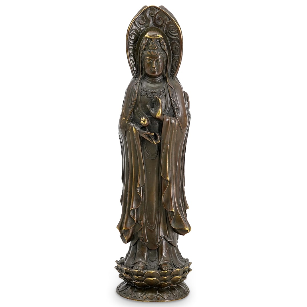 Guanyin Buddhist Bronze Statue (1 of 5)