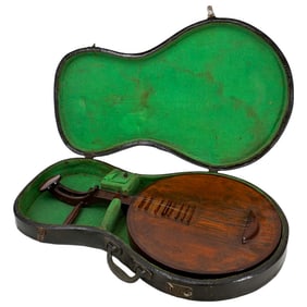 Antique Chinese Moon Guitar (Yueqin)