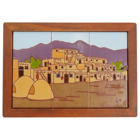 Tecolote Framed Tile Artwork