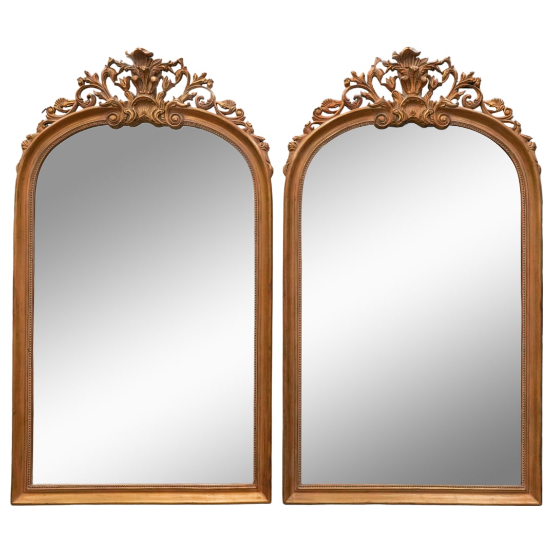 (2 pcs) Large Giltwood Mirrors (1 of 4)