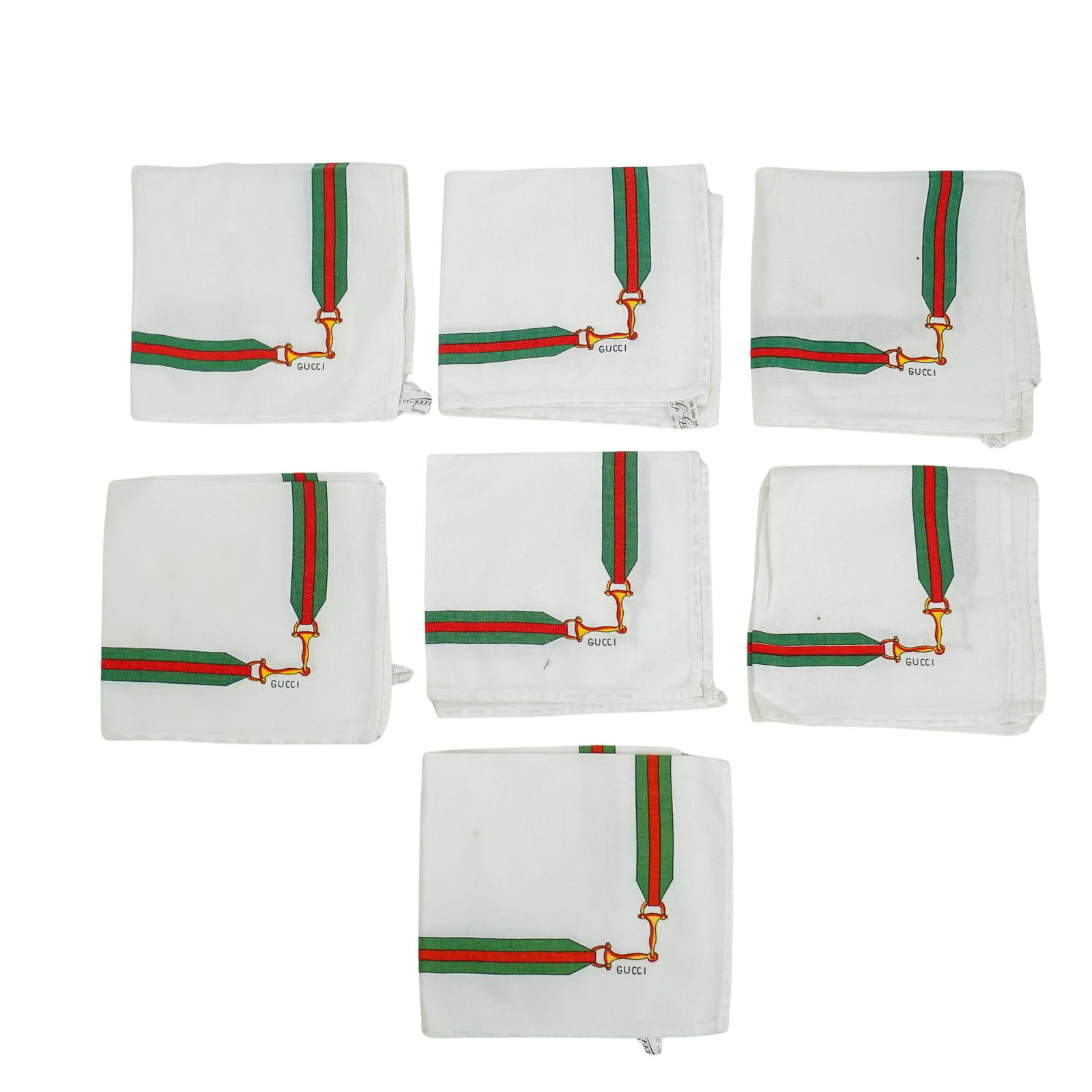 (10 pcs) Gucci Horsebit Pattern Dinner Napkins (1 of 6)