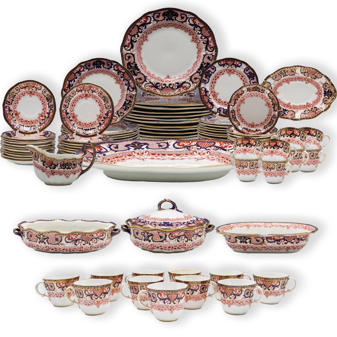(114 Pc) Royal Crown Derby 4651 Japonisme Patterned Porcelain Service (1 of 20)