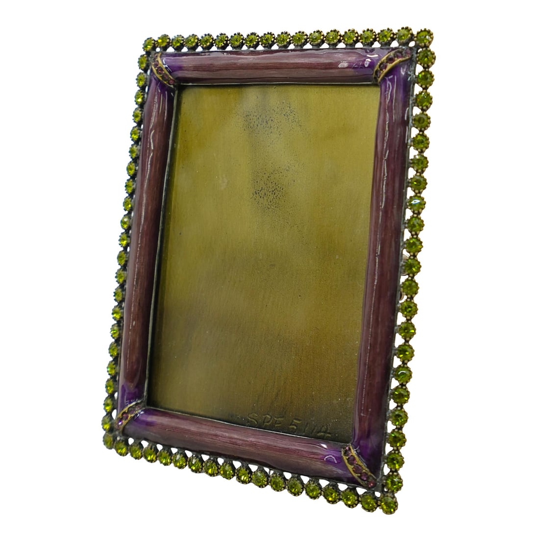 Vintage Jay Strongwater "Emilia" Jeweled Enamel Desk Photo Frame (1 of 6)