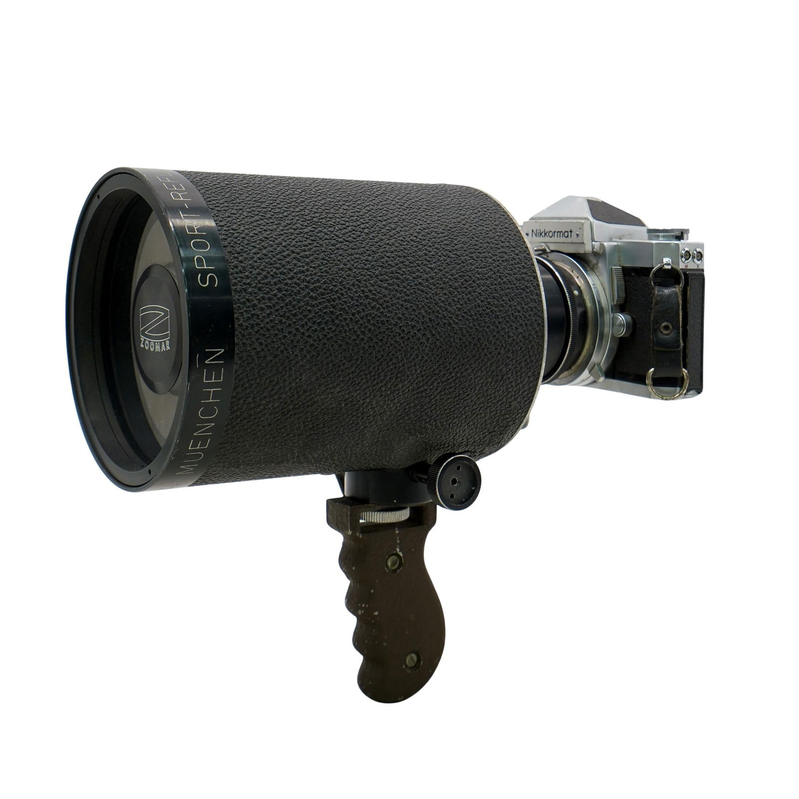 (2 Pc) Nikkormat Camera & Zoomar Muenchen Spot Reflector Lens (1 of 8)