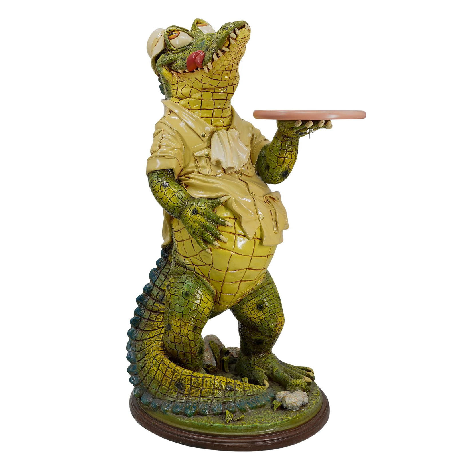 Anthropomorphic Crocodile Butler Statue (1 of 5)