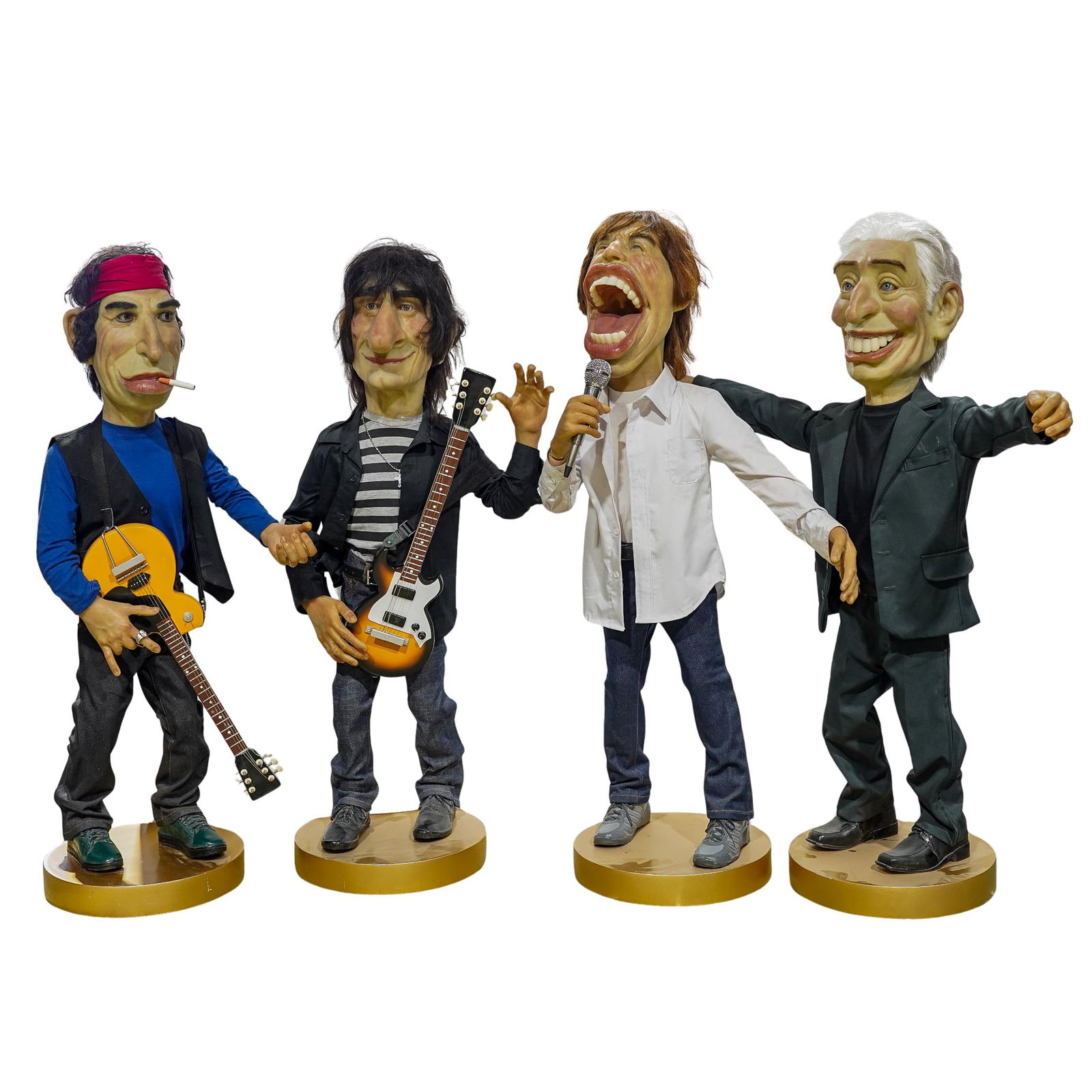 (4Pc) Rock Band 'The Rolling Stones' Prop Figures (1 of 11)